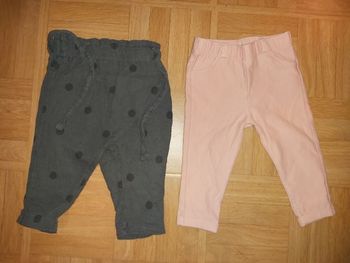 2 pantalons bebe fille