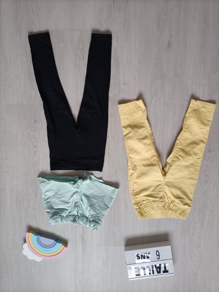 Lot de 3 bas fille taille 6 ans