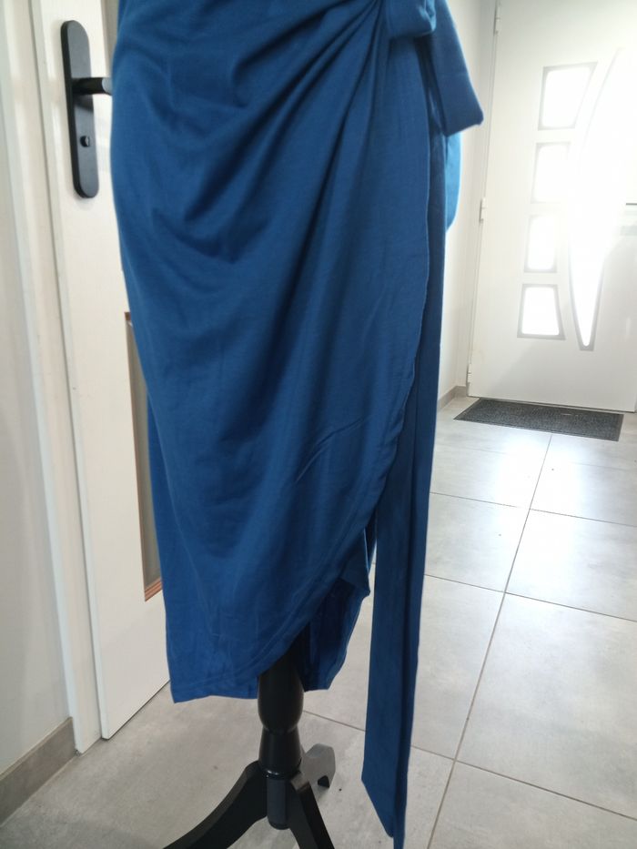 🌊 élégante robe bleue nouée à la taille - Taille M 👗 - photo numéro 7