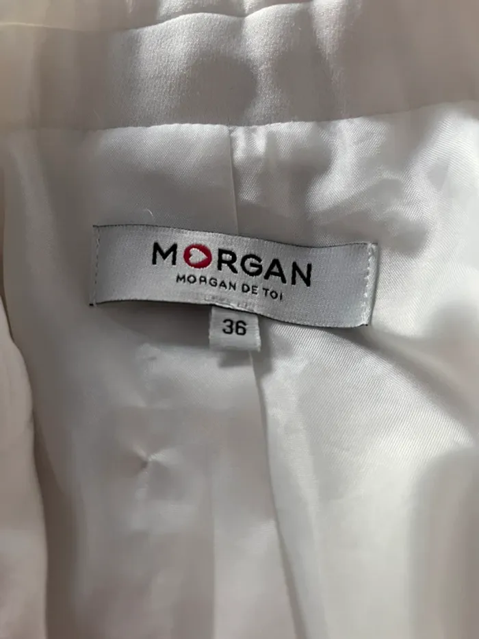 Ensemble blanc tailleur pantalon Morgan T36 - photo numéro 3