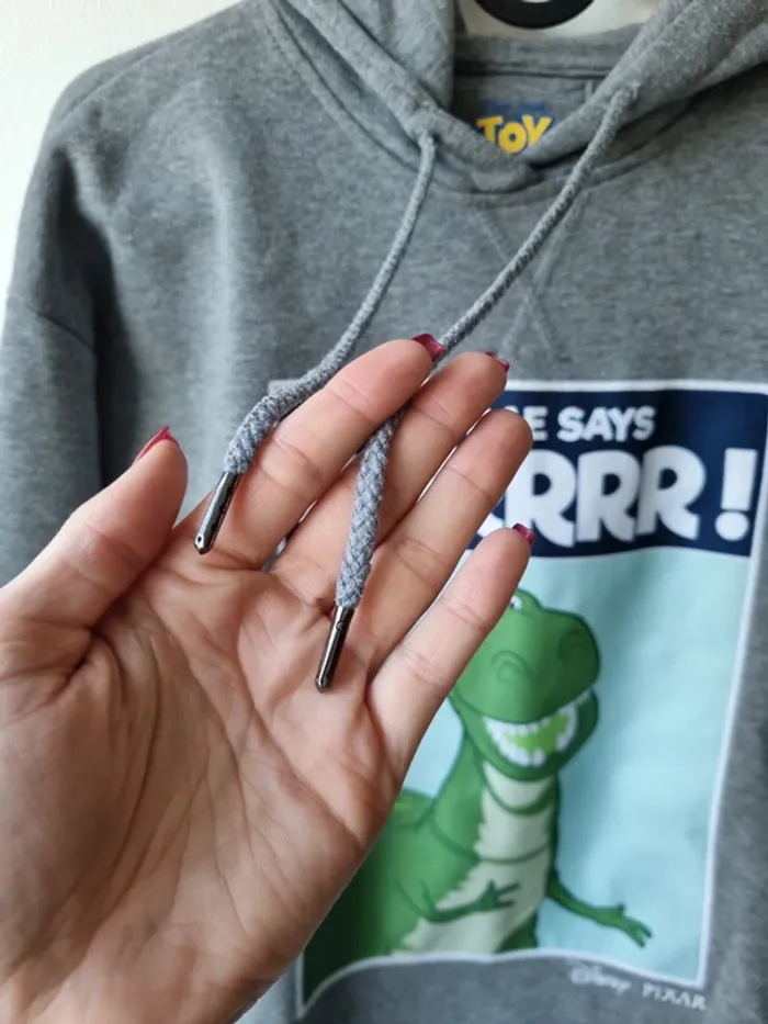 sweat a capuche gris toy story undiz - photo numéro 3