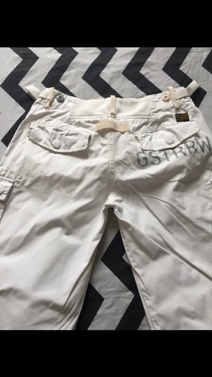 Pantalon G Star blanc