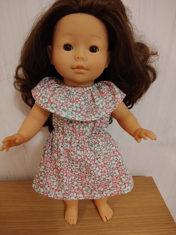 Robe rose à fleurs Corolle - photo numéro 2