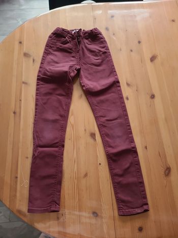 Jeans fille prune