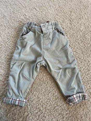 Pantalon bleu clair épais Segent major taille 18 mois