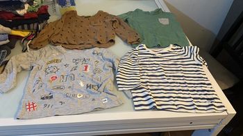 4 tee shirt manches longues garçon 24 mois