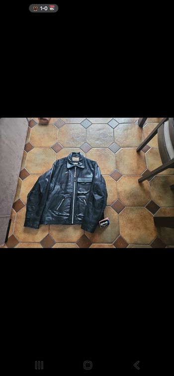 Blouson de moto en cuir homme taille XL  Schott