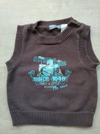 Pull sans manches, la redoute, taille 18 mois