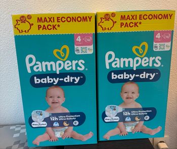 2 cartons de couche Pampers T4/116 couches