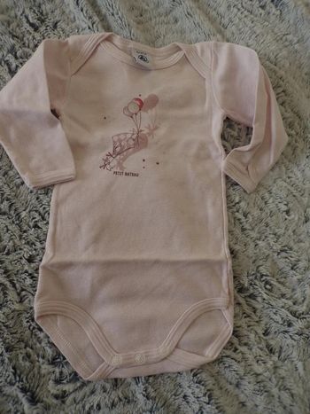 Body manches longues 6 mois Petit Bateau