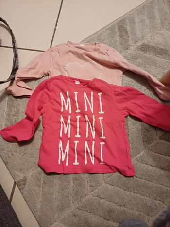 Lot de 2 t-shirts fille 