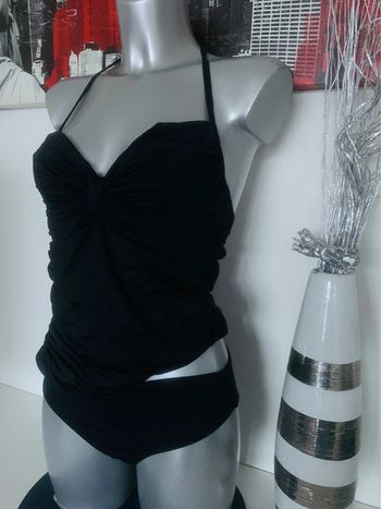 Maillot de bain tankini noir T36/95C