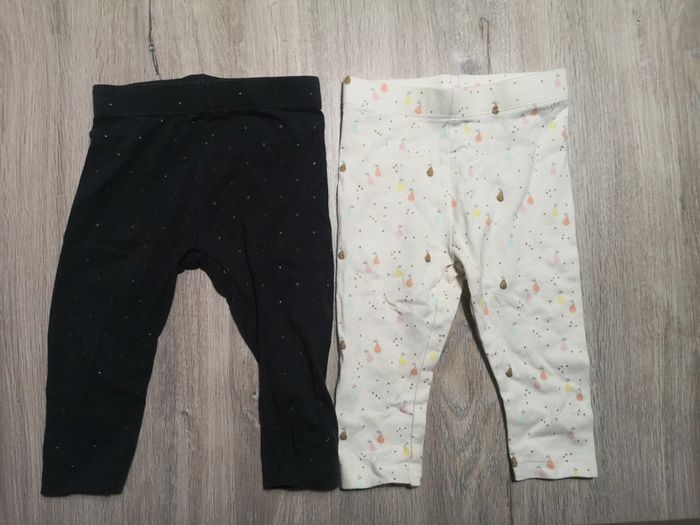Lot 2 leggings coton
