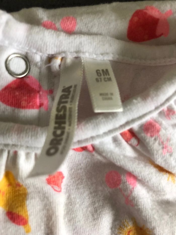 Ensemble barboteuse/robe, taille 6 mois, orchestra - photo numéro 2