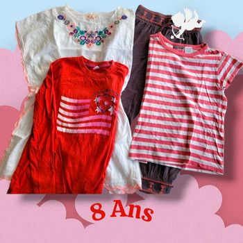 Lot de 4 vêtements 8Ans 👧