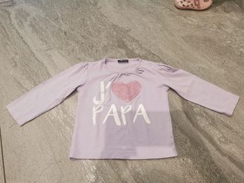 T-shirt à manches longues bébé fille 18 mois comme neuf