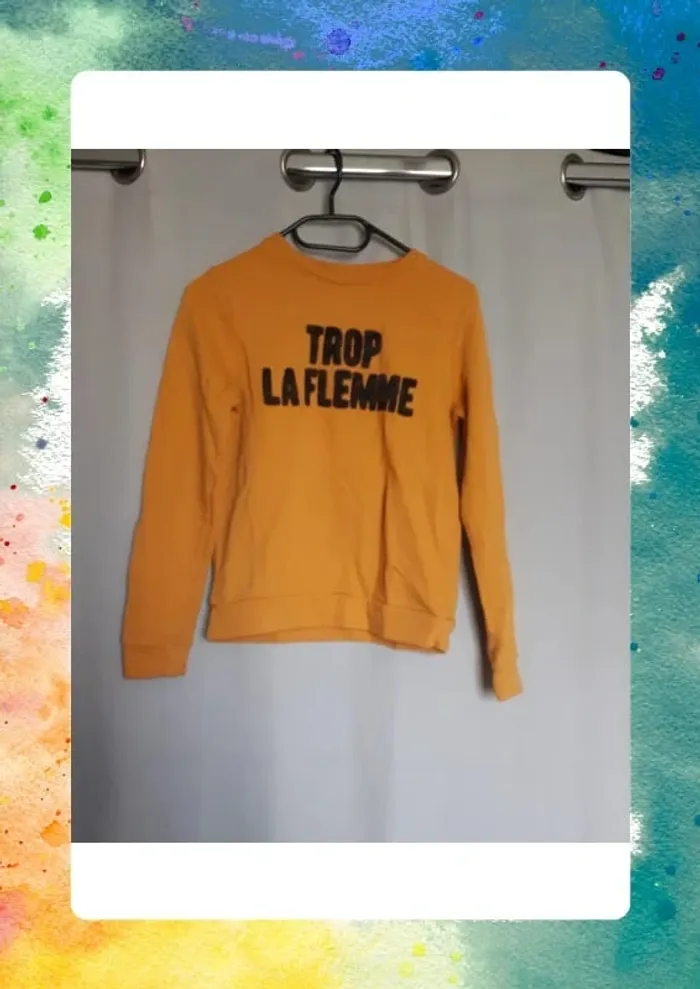 Sweat avec texte 12 ans