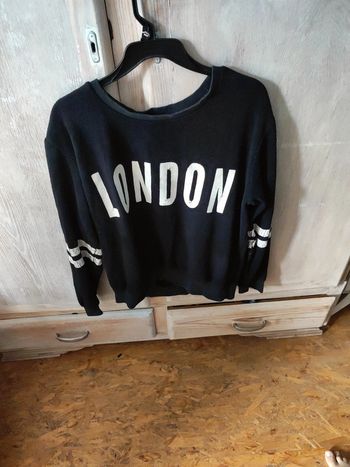 Pull effet pilou pilou avec motif effet craquelés