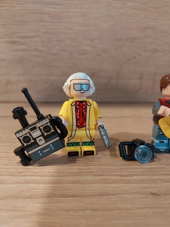 Figurines type lego Marty et Doc Retour vers le Futur - photo numéro 2