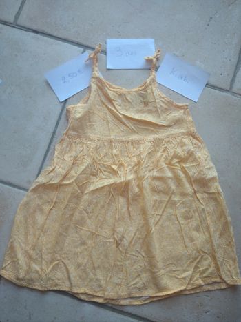 Robe été légère à bretelles Fille 3 ans Kiabi