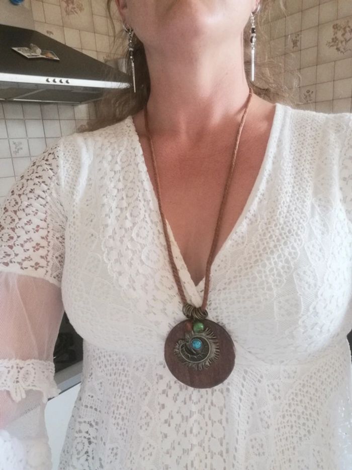 Collier sautoir bois - photo numéro 3