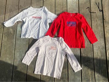 Lot t shirt manche longue