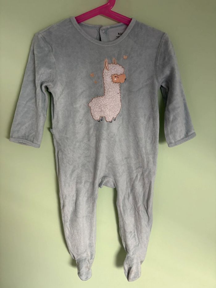 Pyjama bleu ciel lama