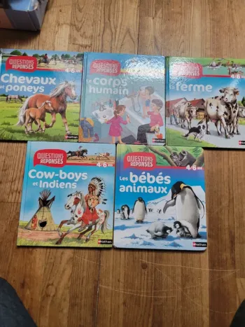 Lot 5 livres de la série "questions réponses"