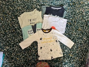Lot tee shirt manches longues 12 mois