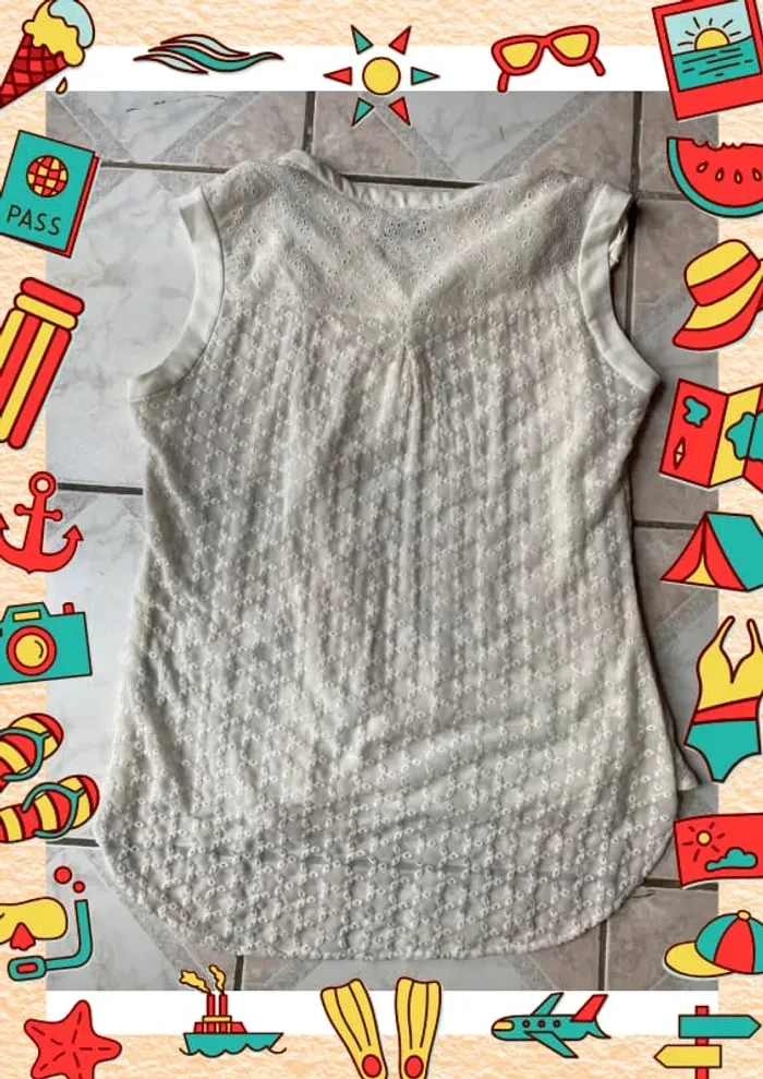 Débardeur t shirt blanc Marks & Spencer per una - photo numéro 7