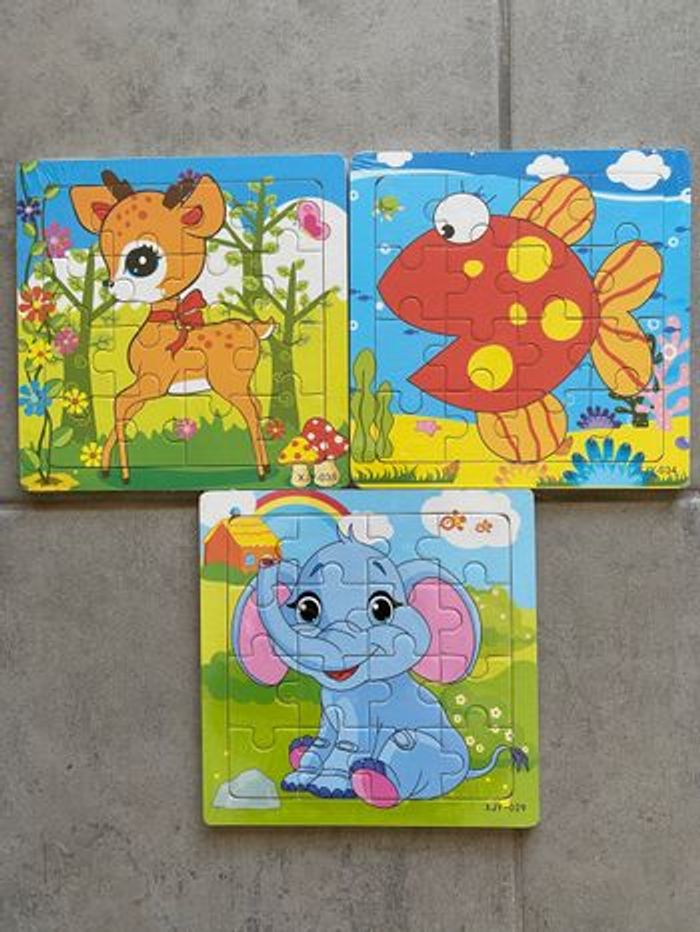Lot de 3 Puzzles