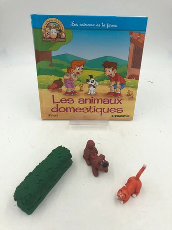 Livre + figurines Altaya les animaux de la ferme N•49 les animaux domestiques