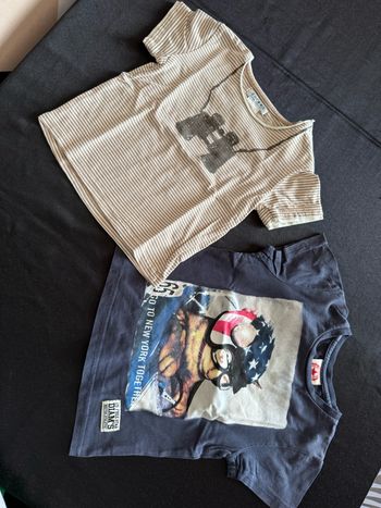 Lot 2 t-shirt MC America 24 mois