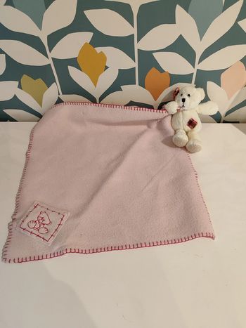 Doudou plat ourson ours nounours alice's Bear shop