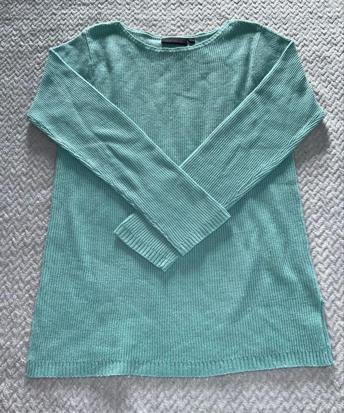 Pull Kiabi turquoise - photo numéro 5