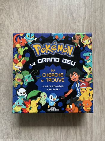 Pokémon cherche et trouve, jeu de société complet, édition française.