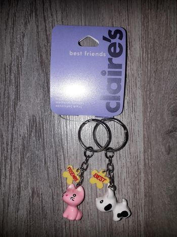 2 porte clé best friends claire's neuf