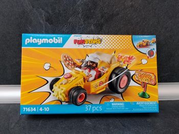 Playmobil funstars voiture pizza 71634