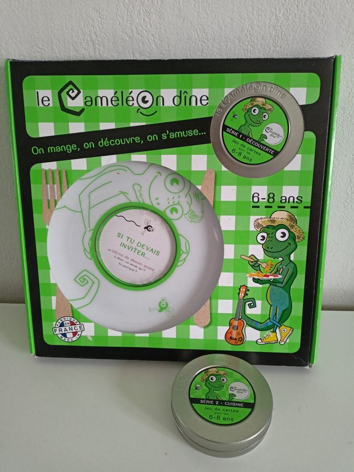 Assiette le caméléon dine + série 2 caméléon dry