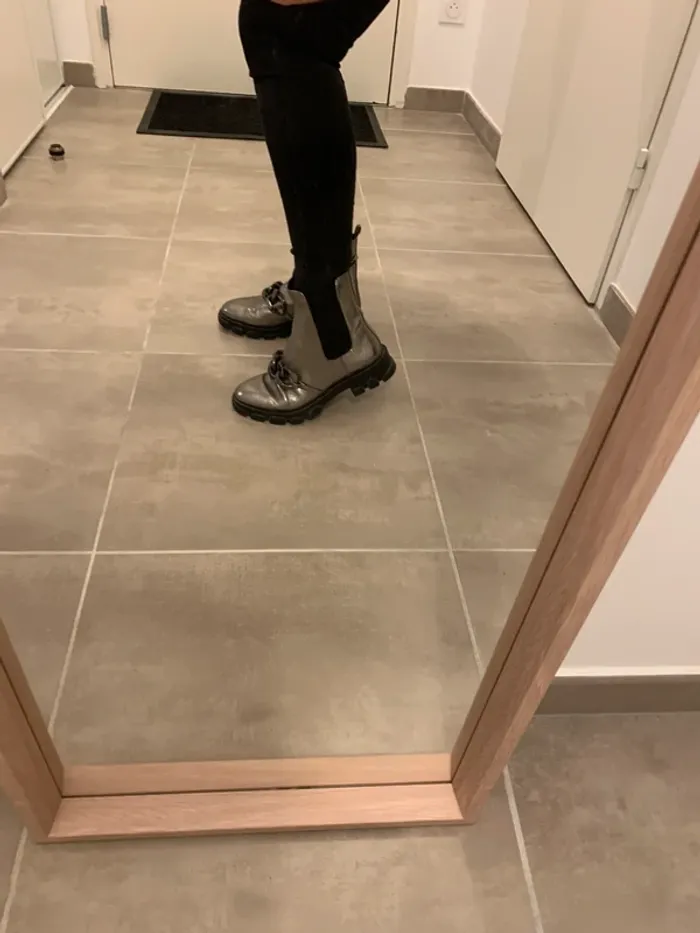 Chaussures montantes argentées Ridley Michael Kors taille 38 - photo numéro 9