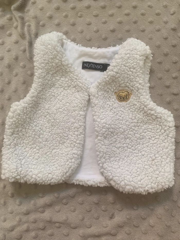 Ensemble robe + gilet sans manches 68 cm - photo numéro 3