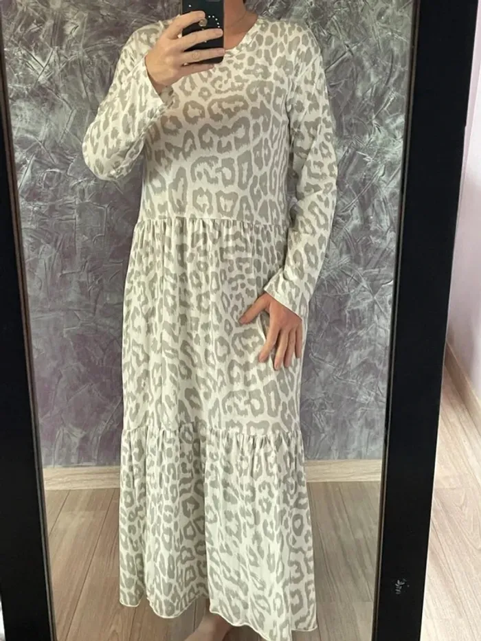 Robe longue couleurs douces