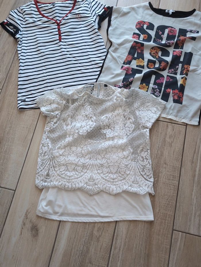 Lot 3 t-shirts femme - photo numéro 2