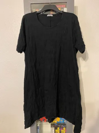 robe manche courte noir asymétrique Jessica taille 50