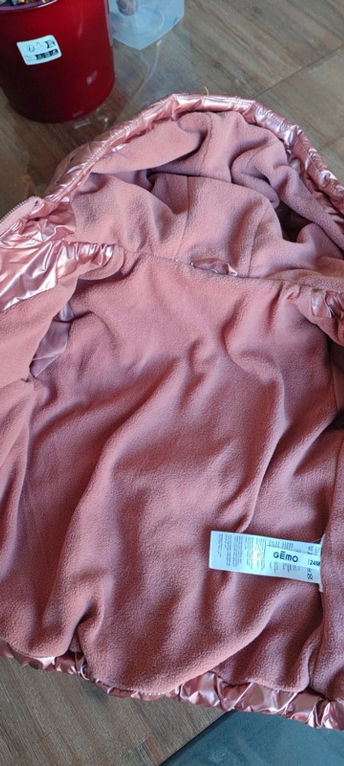 Blouson girly rose brillant 24 mois - photo numéro 6