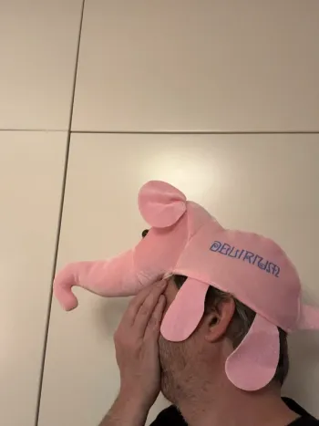 Chapeau peluche Rose Delirium Tremens taille unique neuf