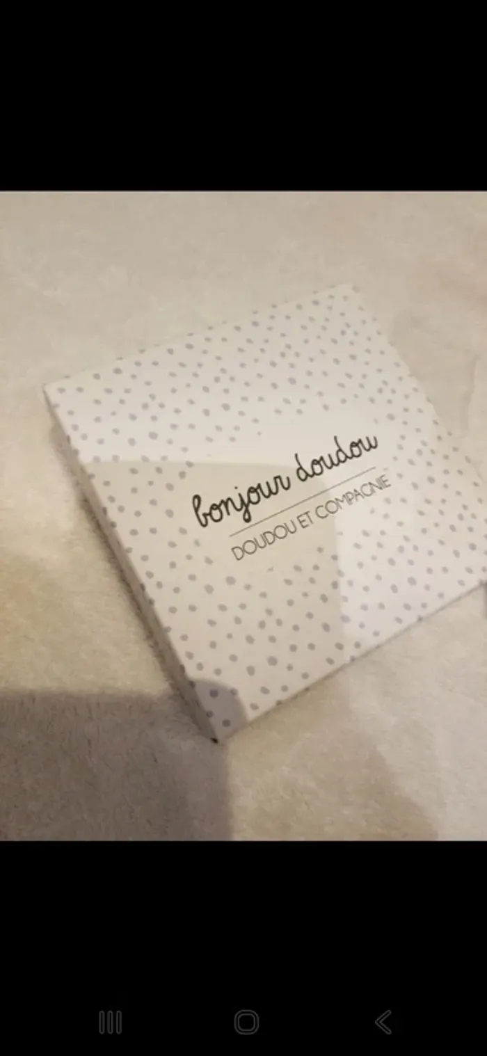 Doudou mouchoir lapin bleu - photo numéro 4