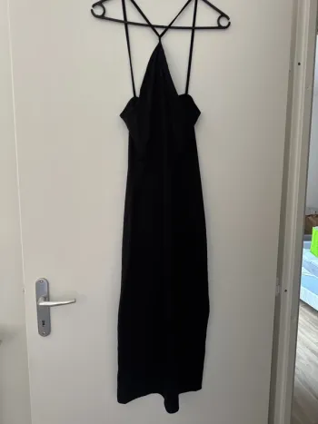 Robe longue noire Primark côtelé