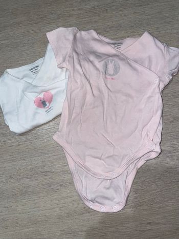 2 bodies bébé fille 6mois 