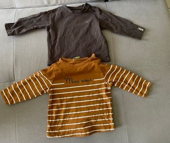 Lot de 2 tee short manches longues 